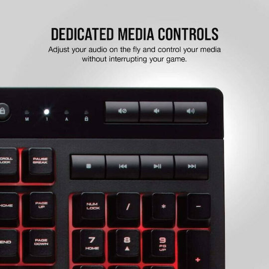 Corsair K55 RGB Pro XT Gaming Keyboard with RGB lighting (Greek)