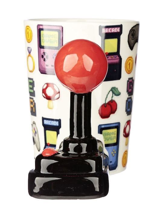 Puckator Game Over - Joystick Becher Keramik Mehrfarbig 355ml