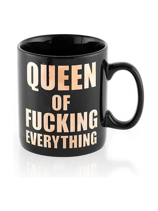 Out of the Blue Queen F**ing Everything Ceramic Mug Black 850ml