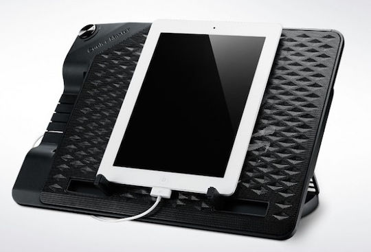 CoolerMaster Ergostand III Cooling Pad για Laptop έως 17.3" με 1 Ανεμιστήρα