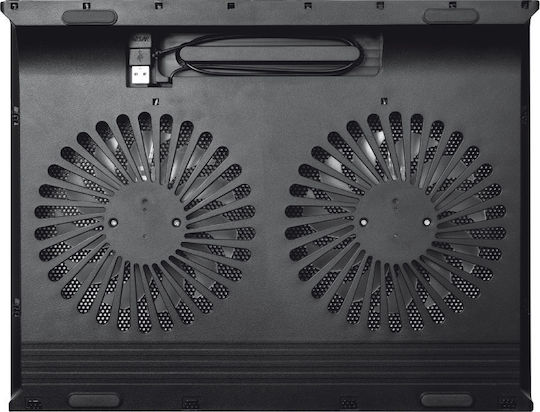 Trust Azul Cooling Pad για Laptop έως 17.3" με 2 Ανεμιστήρες και Φωτισμό