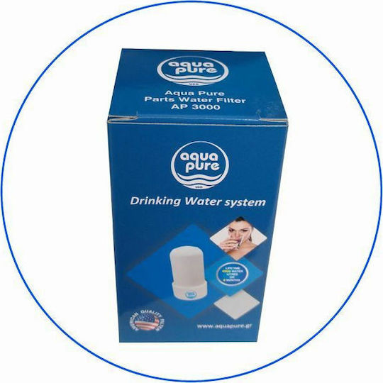 Aqua Pure Ανταλλακτικό Φίλτρο Νερού για Βρύση από Ενεργό Άνθρακα AP 3000 0.3 μm