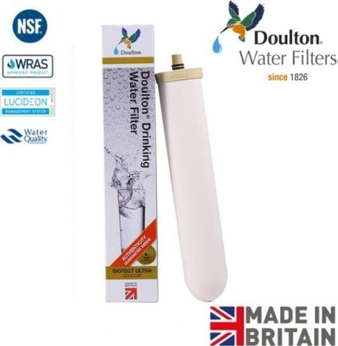 Doulton Ανταλλακτικό Φίλτρο Νερού Άνω Πάγκου από Ενεργό Άνθρακα 10" M12 BioTect Ultra 0.2 μm