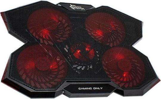 White Shark Ice Wizard Cooling Pad για Laptop έως 17.3" με 5 Ανεμιστήρες και Φωτισμό