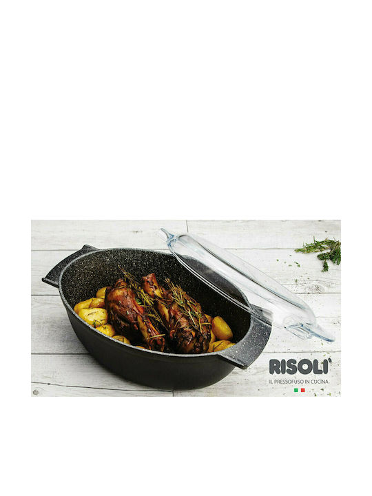 Risoli Granito Oală din Aluminiu Turnat 36x24cm 1buc