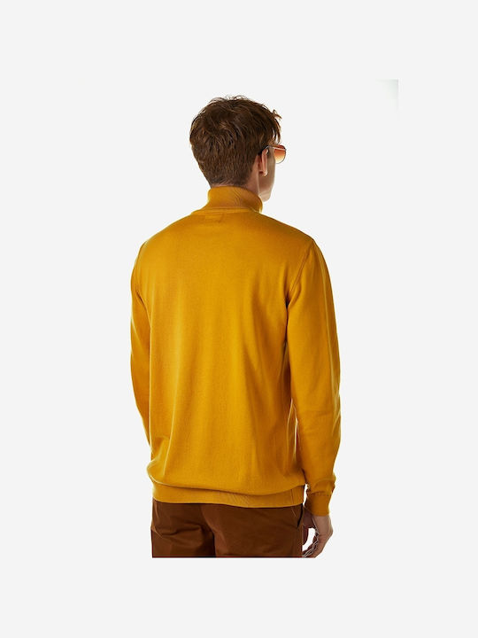 Brokers Jeans Men's Long Sleeve Sweater Turtleneck Yellow