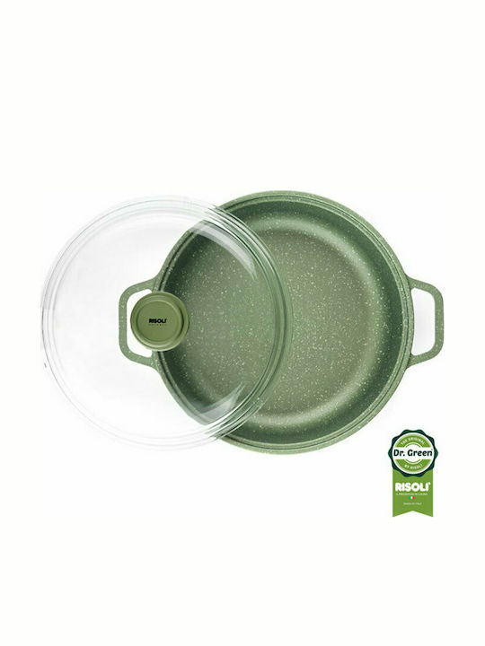 Risoli Dr.Green Shallow Pot made of Cast Aluminum 24cm