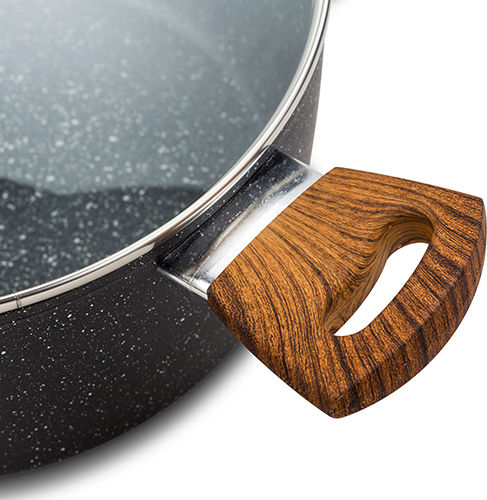 Nava Nature Tiefer Topf aus Aluminium 7.5Es / 28cm