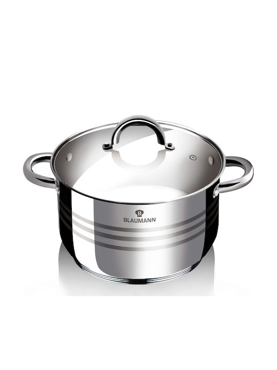 Blaumann Gourmet Line Βαθιά Ανοξείδωτη Κατσαρόλα 6.5lt / 24cm
