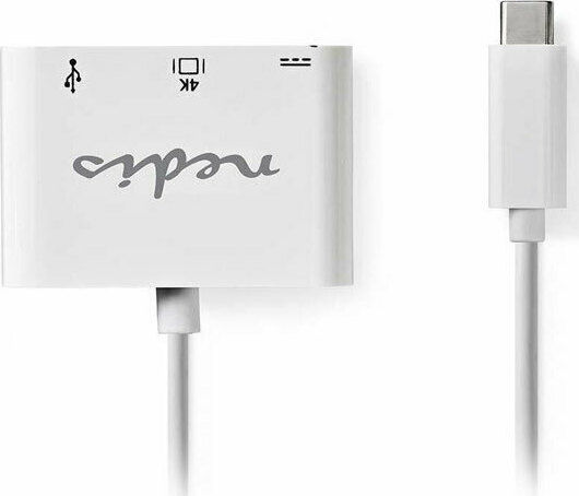 Nedis USB-C Докинг станция с HDMI 4K PD Бял (CCGP64765WT02)