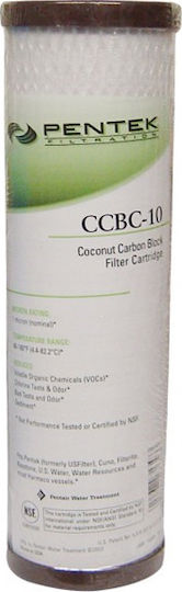 Pentair Ersatz-Wasserfilter für die Arbeitsplatte und unter der Arbeitsplatte aus Aktivkohle 10" CCBC-10 1 μm (Mikrometer)