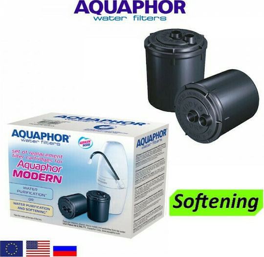 Aquaphor Ersatz-Wasserfilter für Wasserhahn aus Aktivkohle Β-200H Modern V.2 2Stück