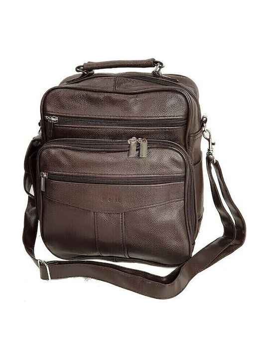 Leather Men's Bag Shoulder / Crossbody Brown