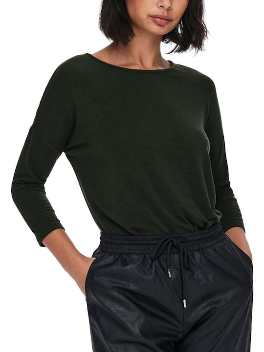 Women's Long Sleeve Sport Knitting Sweater Green