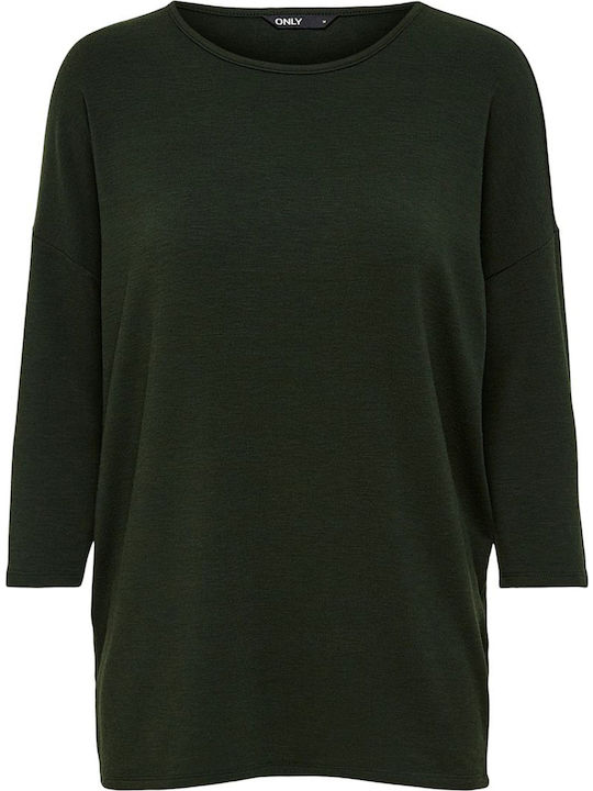 Women's Long Sleeve Sport Knitting Sweater Green