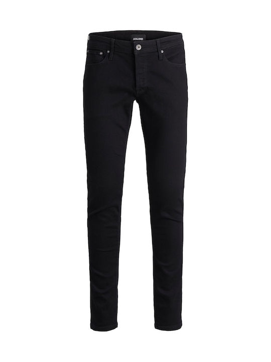 Glenn Men's Jeans Pants Elastic with Slim Fit Black