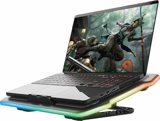 Trust GXT 1126 Aura Cooling Pad για Laptop έως 17.3" με 1 Ανεμιστήρα και Φωτισμό