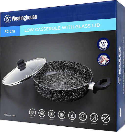 Westinghouse Ρηχή Κατσαρόλα από Αλουμίνιο 6lt / 32cm