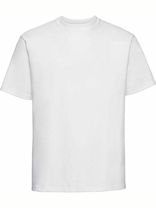 Russell Europe Classic Heavyweight T Men's Short Sleeve Promotional T-Shirt White