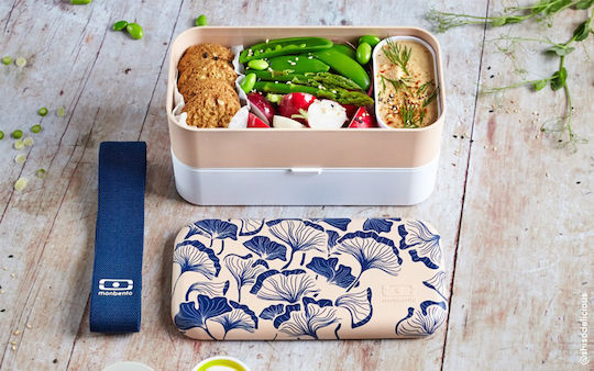 Monbento Original Δοχείο Φαγητού Πλαστικό Graphic Ginkgo 1lt
