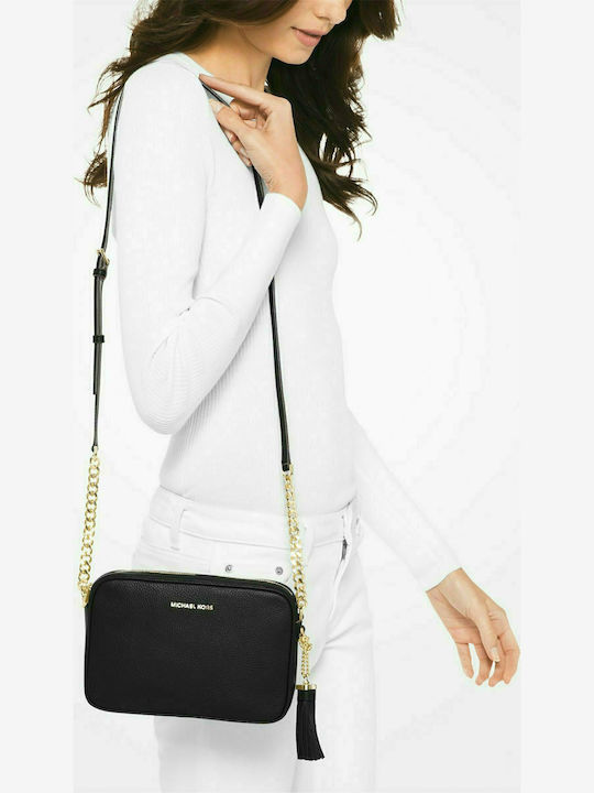 Michael Kors Leder Damen Tasche Crossbody Schwarz