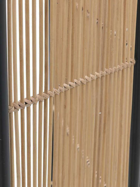 Inart Bamboo Bamboo Room Divider with 3 Panels 125x170cm