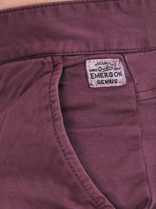 Trousers Chino Elastic in Regular Fit Wine