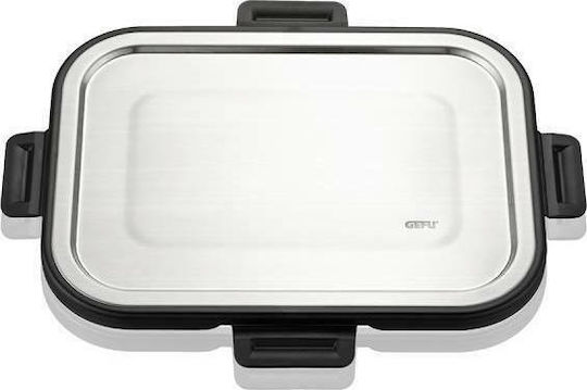 Gefu Microwave Glass Lunch Box Milo Silver 1500ml