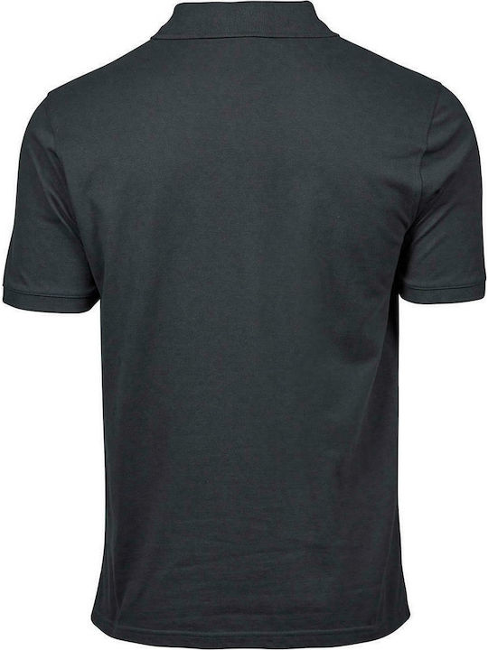 Tee Jays 1400 Men's Short Sleeve Promotional Blouse Dark Grey