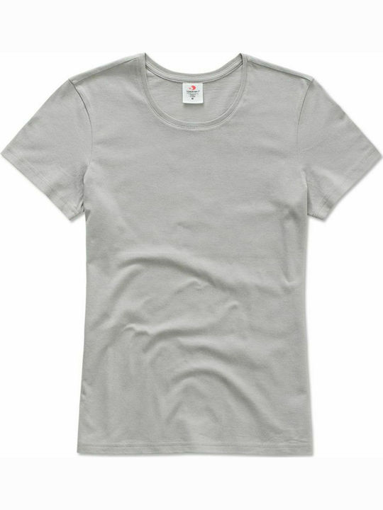 Stedman Classic-T Fitted Γυναικείο Διαφημιστικό T-shirt Κοντομάνικο Soft Grey