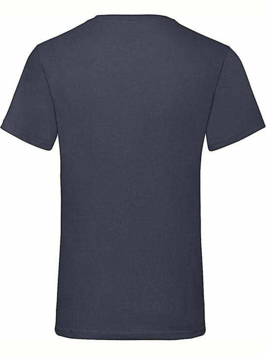Fruit of the Loom Valueweight V Τ Werbe-T-Shirt in Marineblau Farbe