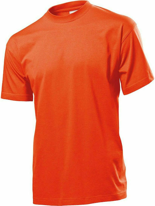 Stedman Classic-T Ανδρικό Διαφημιστικό T-shirt Κοντομάνικο Brilliant Orange