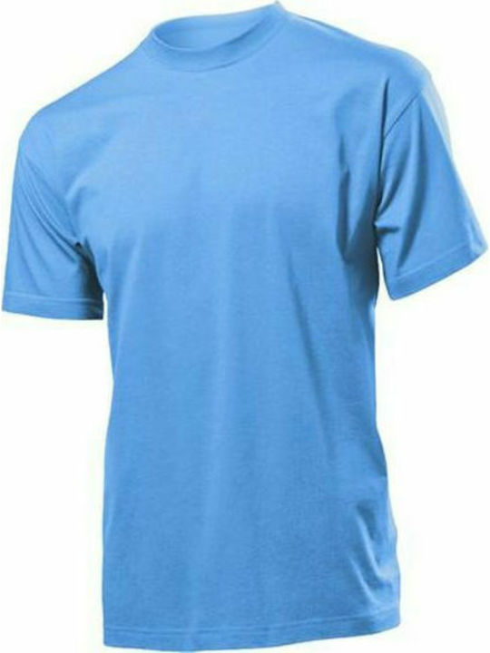 Stedman Classic-T Ανδρικό Διαφημιστικό T-shirt Κοντομάνικο Light Blue