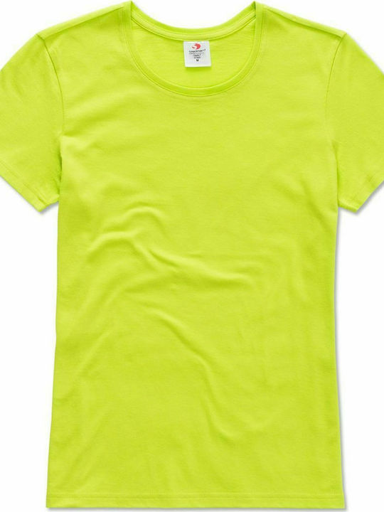 Stedman Classic-T Fitted Γυναικείο Διαφημιστικό T-shirt Κοντομάνικο Bright Lime