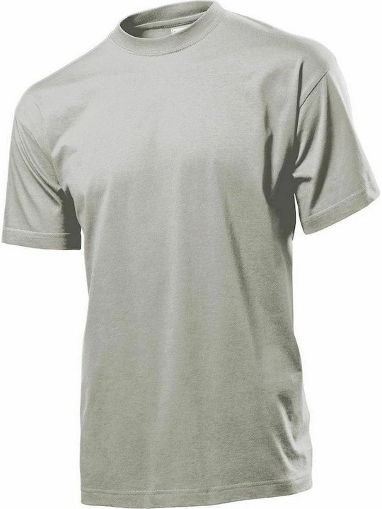 Stedman Classic-T Ανδρικό Διαφημιστικό T-shirt Κοντομάνικο Soft Grey