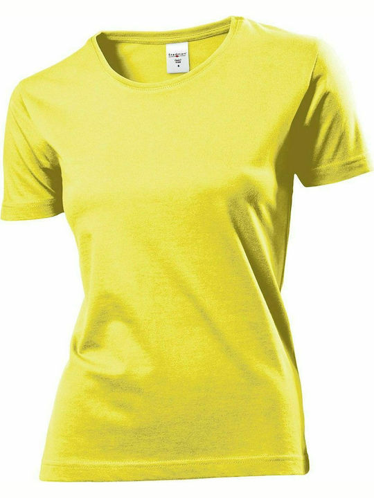 Stedman Classic-T Fitted Women's Short Sleeve Promotional T-Shirt Yellow