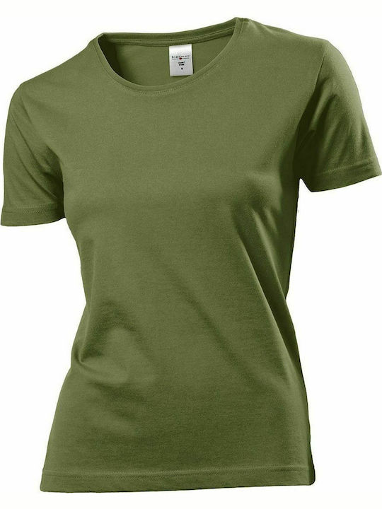 Stedman Classic-T Fitted Women's Short Sleeve Promotional T-Shirt Hunters Green ST2600-HGR