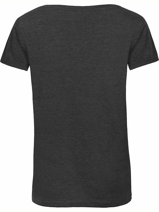 B&C Triblend Women's Short Sleeve Promotional T-Shirt Heather Dark Grey