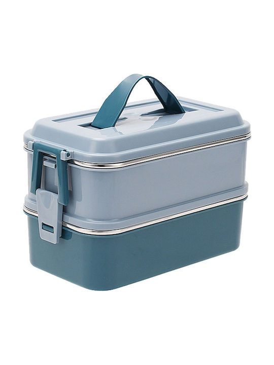 Estia Plastic Lunch Box Blue 1400ml