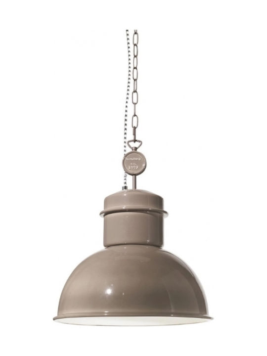 Ondaluce Engine Pendant Light Suspension for Socket E27 Beige