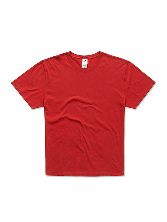 Stedman Classic-T Ανδρικό Διαφημιστικό T-shirt Κοντομάνικο Scarlet Red