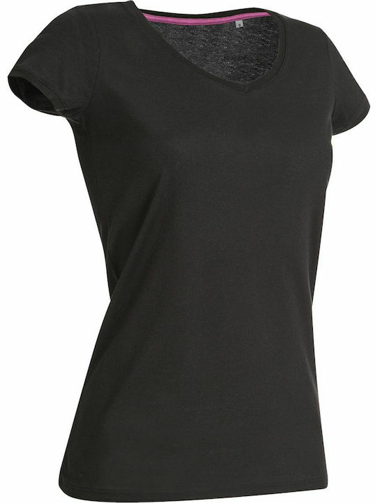 Stedman Megan Γυναικείο Διαφημιστικό T-shirt Κοντομάνικο Black Opal