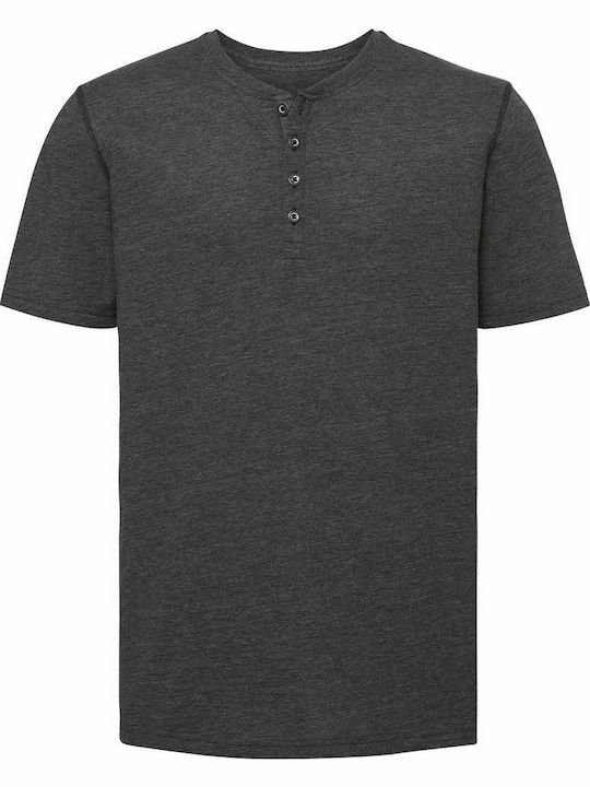 Russell Europe Men's Short Sleeve Promotional T-Shirt Grey Marl