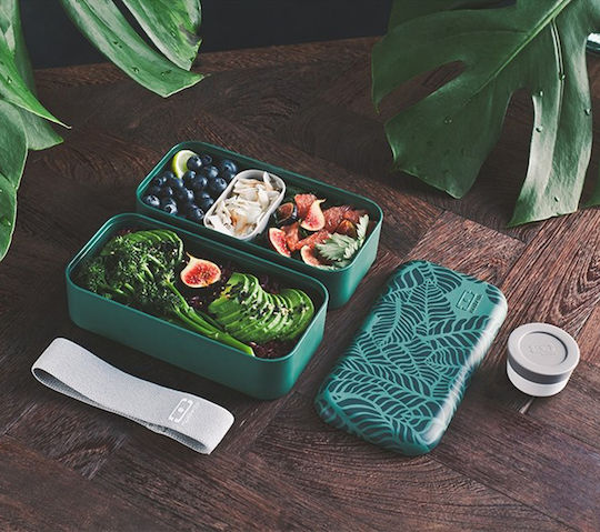 Monbento Δοχείο Φαγητού Πλαστικό Graphic Jungle 1lt