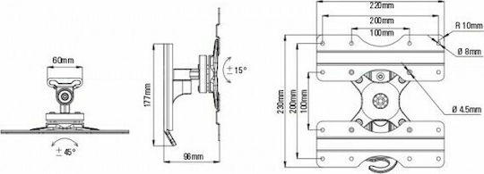 Vivanco BTI 8020 37984 Wall TV Mount up to 43" and 25kg