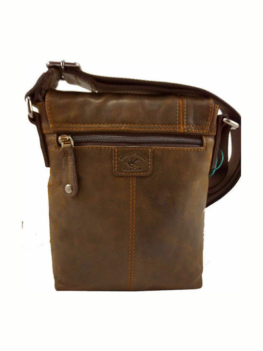 Leather Men's Bag Messenger Brown