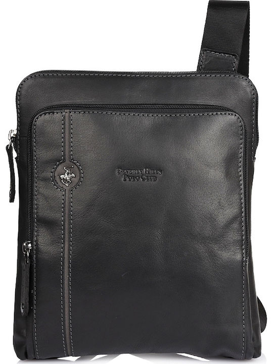 Leather Men's Bag Shoulder / Crossbody Black