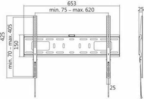 LogiLink BP0017 BP0017 Wall TV Mount up to 70" and 50kg