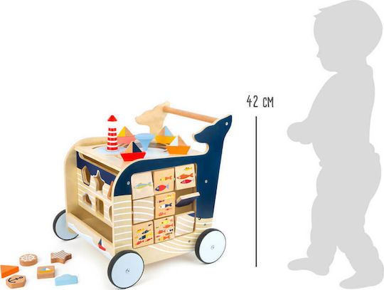 Small Foot Balena Premergător pentru 12++ Luni 11608 Albastră