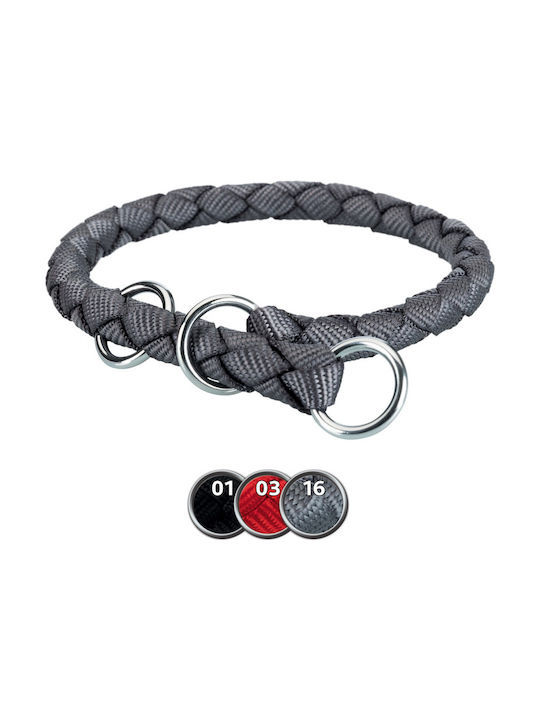 Trixie Semi Cavo Hundehalsband aus Nylon in Gray Farbe Klein 12mm x 30 - 36cm